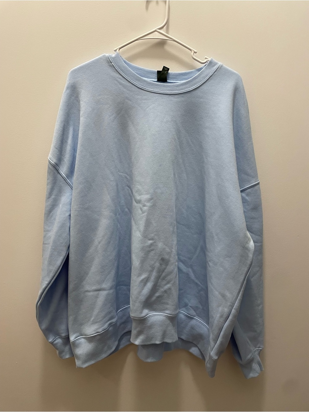 Wild Fable Women's Crewneck Oversized Pullover Sweatshirt Light Blue Large NWT